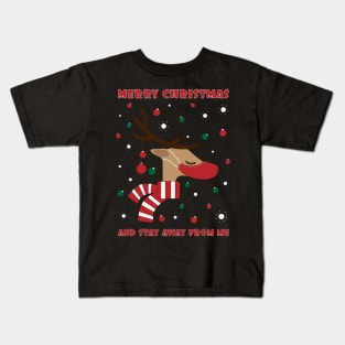 Merry Christmas and stay away from me 3 Kids T-Shirt